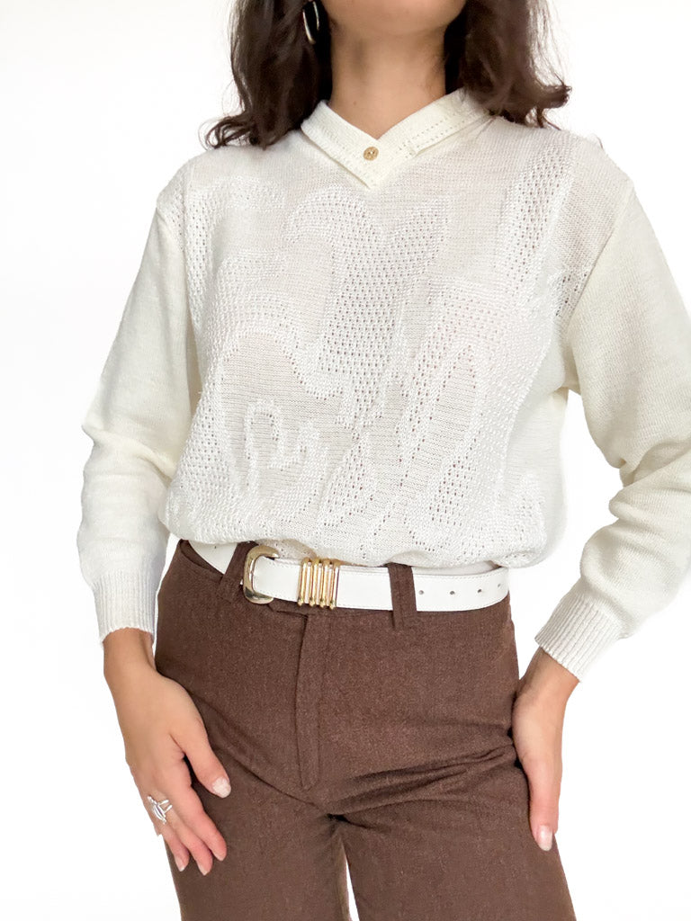 Vintage embroidered knit view 151