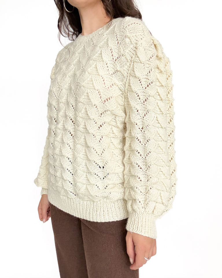 Vintage cable knit pullover view 166