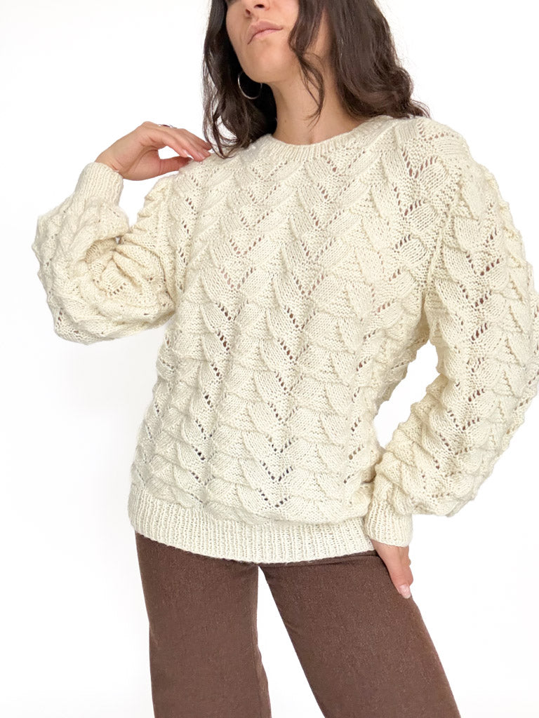 Vintage cable knit pullover view 172