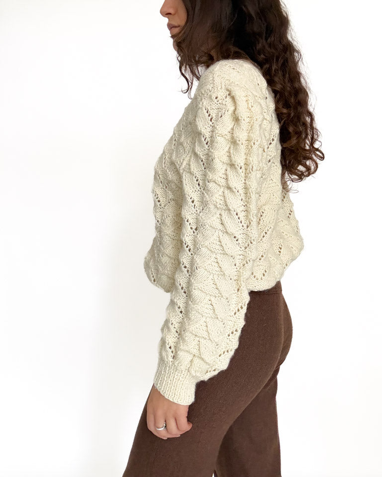 Vintage cable knit pullover view 175