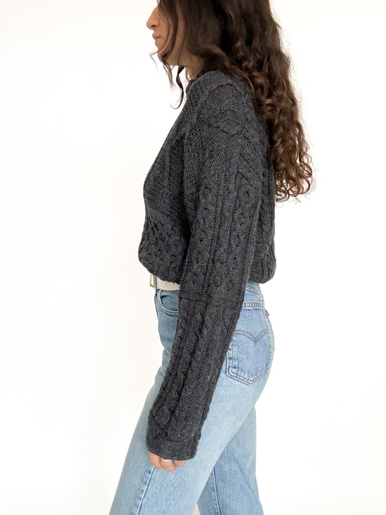 Vintage merino wool pullover view 180