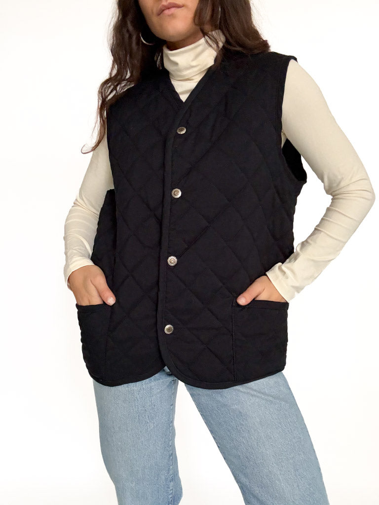 Vintage quilted vest view 210