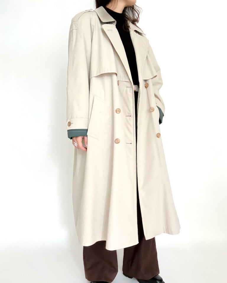 Vintage lined trench coat view 121