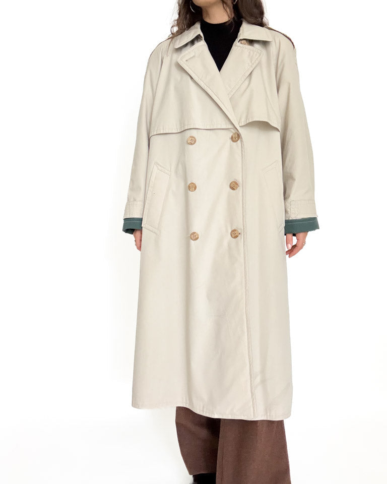 Vintage lined trench coat view 126