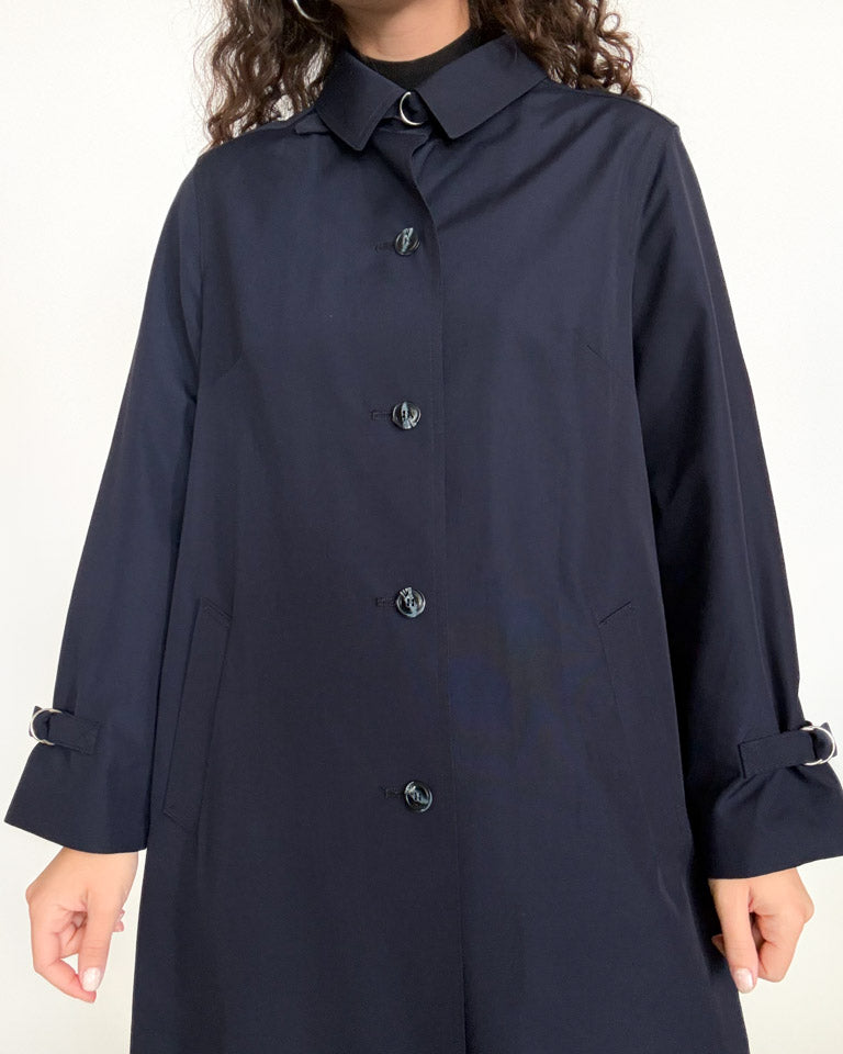 Vintage 80’s navy blue trench coat