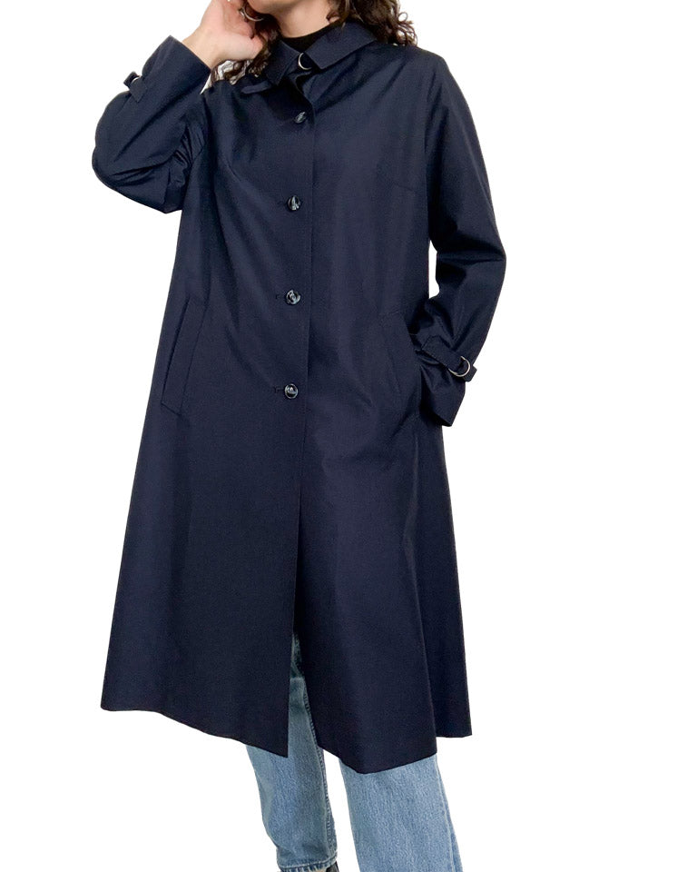 Vintage 80’s navy blue trench coat