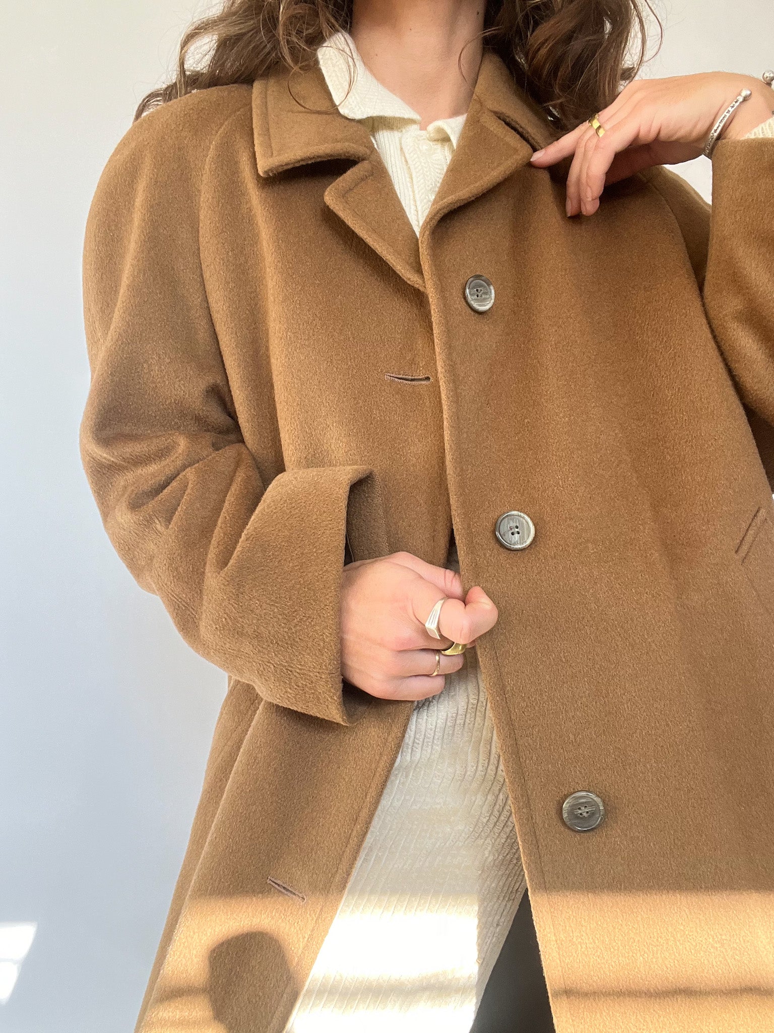 Vintage Camel Wool Coat