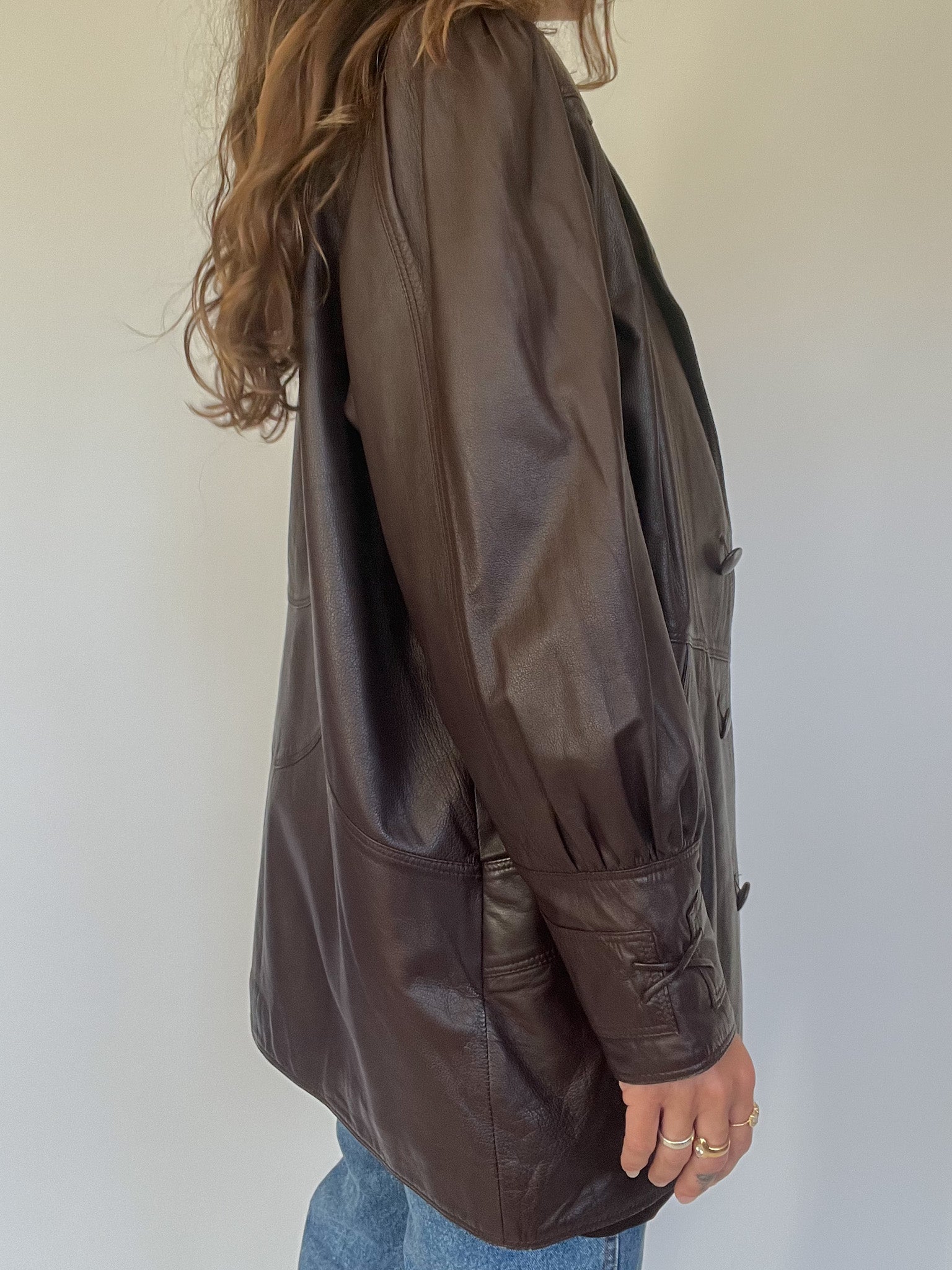 90s Leather Jacket ブラウン レザージャケット 90s St.John's Bay Leather Jacket ブラウンのレザージャケット