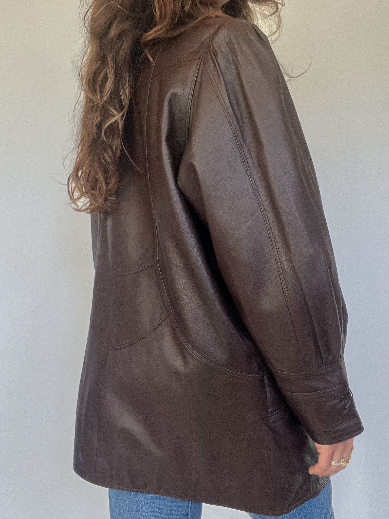 Vintage 90's Brown Leather Jacket – Skorpiones vintage
