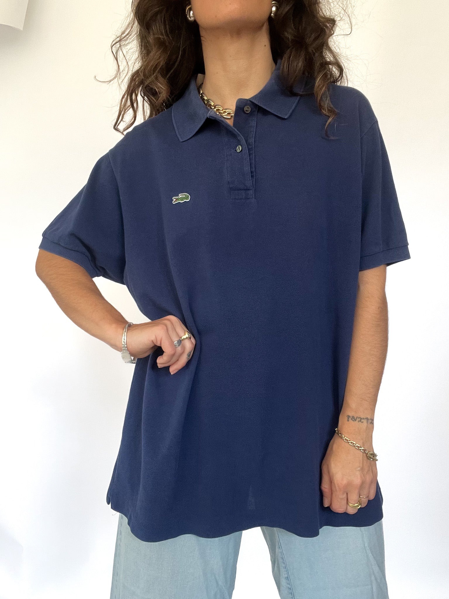 Vintage 90's Navy Lacoste Polo Shirt – Skorpiones vintage