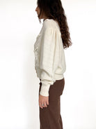 Vintage ivory cardigan view 134