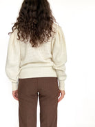 Ivory cardigan detail