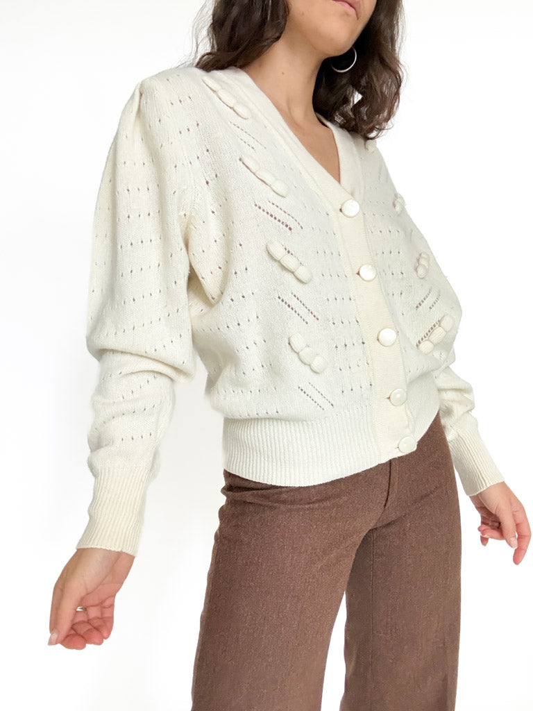 Vintage ivory cardigan view 137