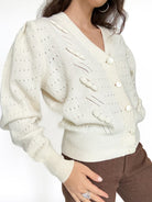 Vintage ivory cardigan view 139