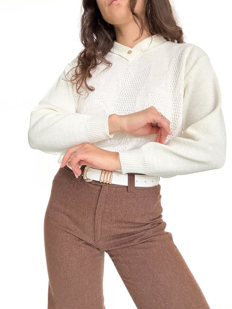 Vintage embroidered knit view 150