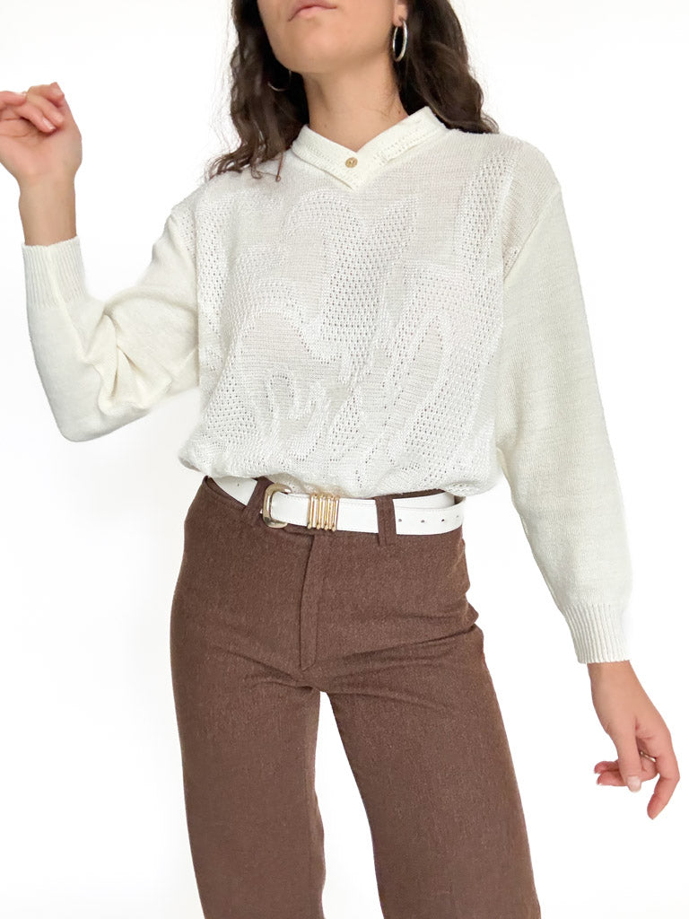 Vintage embroidered knit view 153