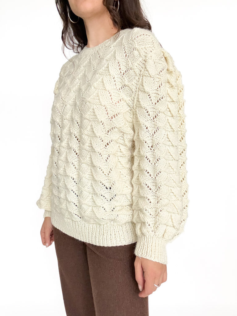 Vintage cable knit pullover view 166