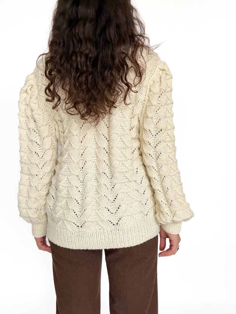 Vintage cable knit pullover view 168