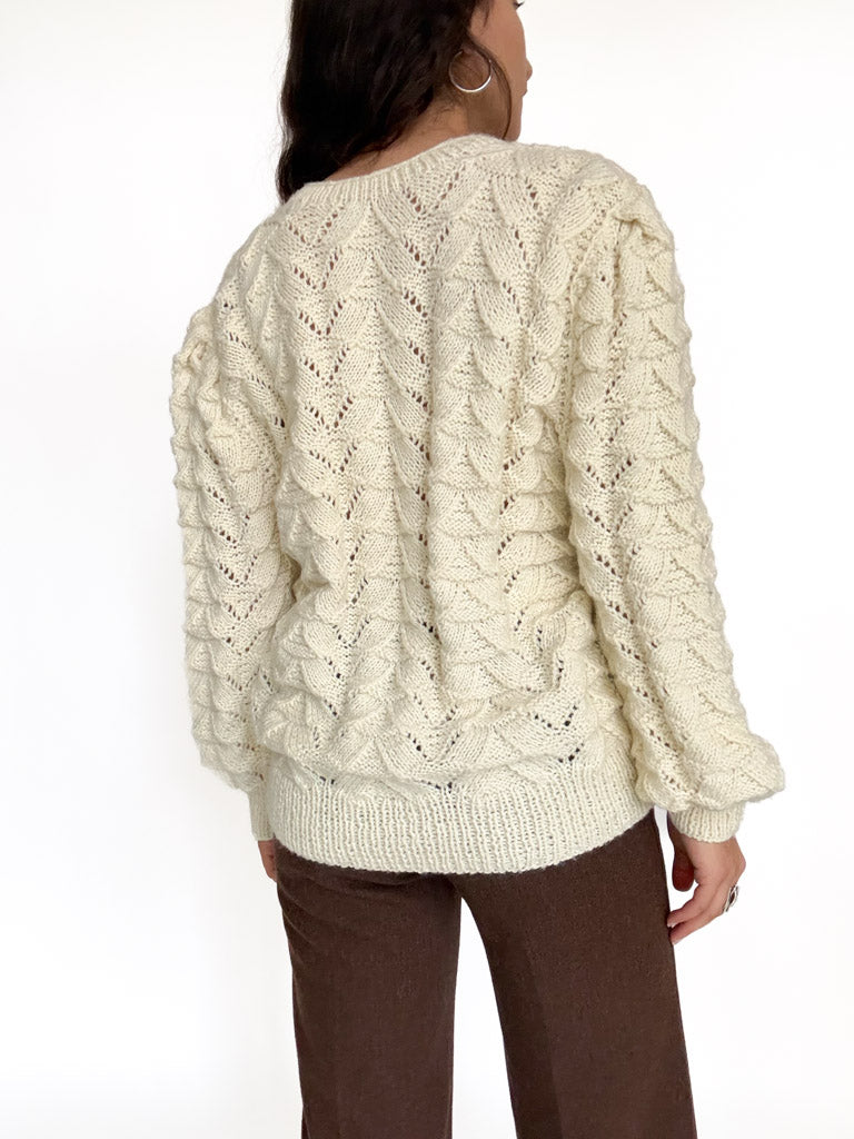 Vintage cable knit pullover view 169