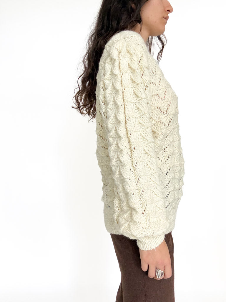 Vintage cable knit pullover view 170