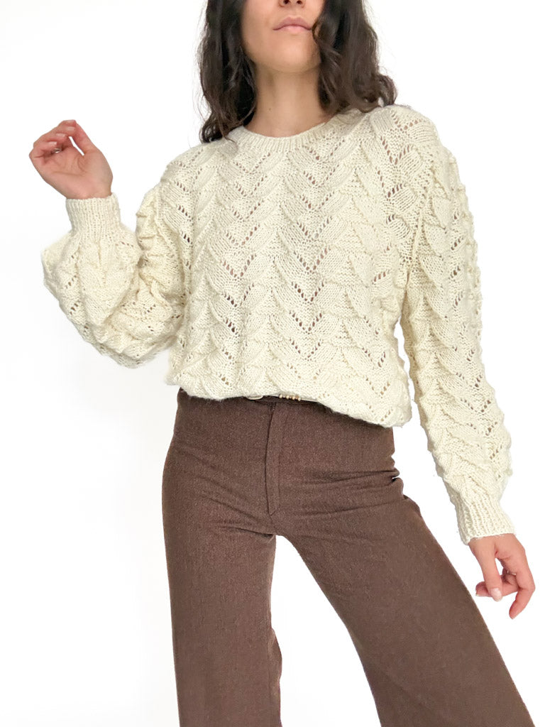 Vintage cable knit pullover view 173