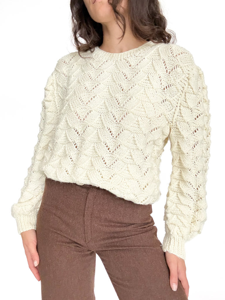 Vintage cable knit pullover view 174