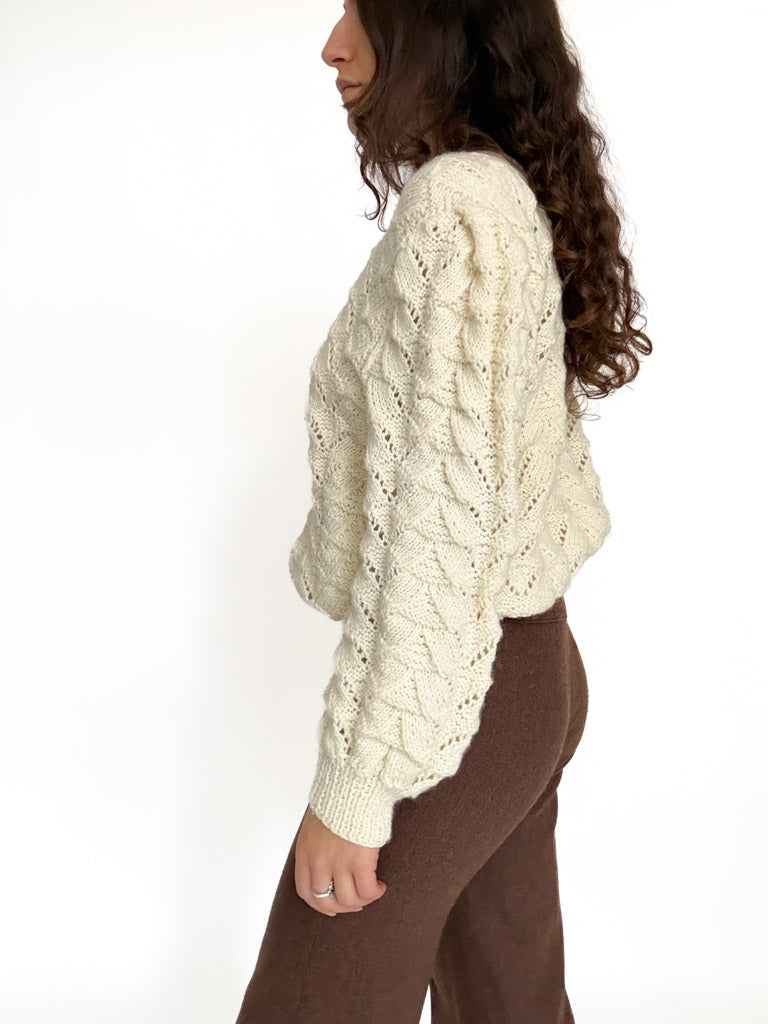 Vintage cable knit pullover view 175