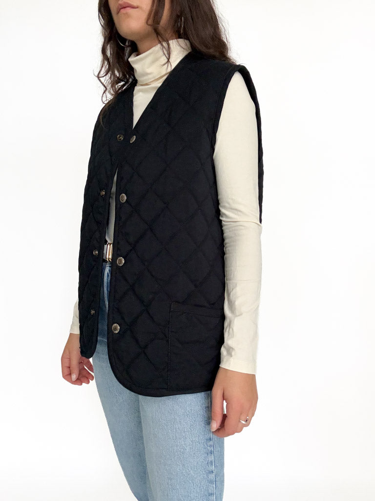 Vintage quilted vest view 206