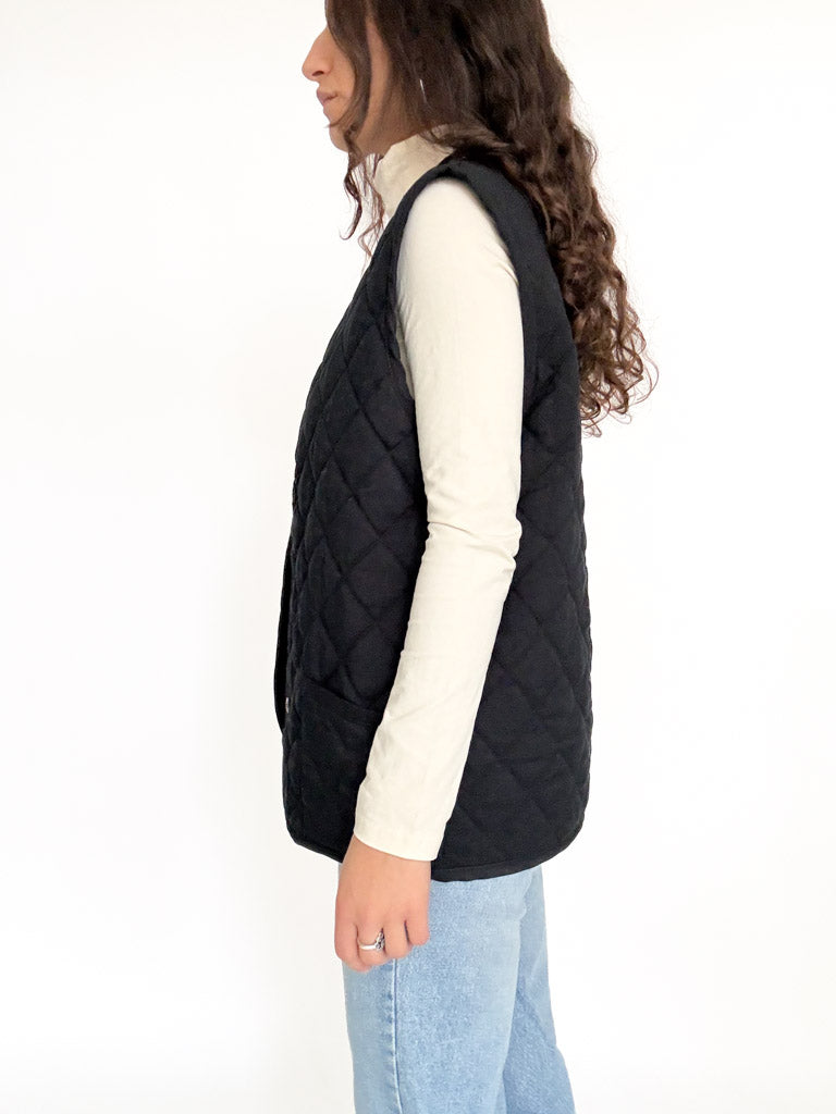 Vintage quilted vest view 207