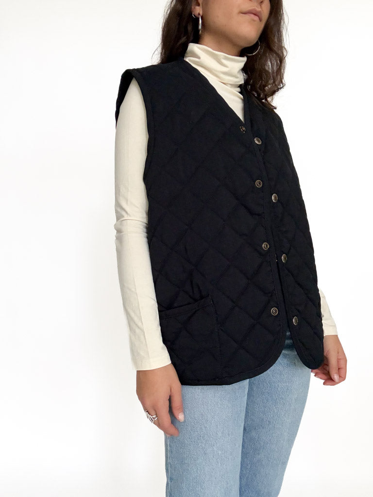 Vintage quilted vest view 208