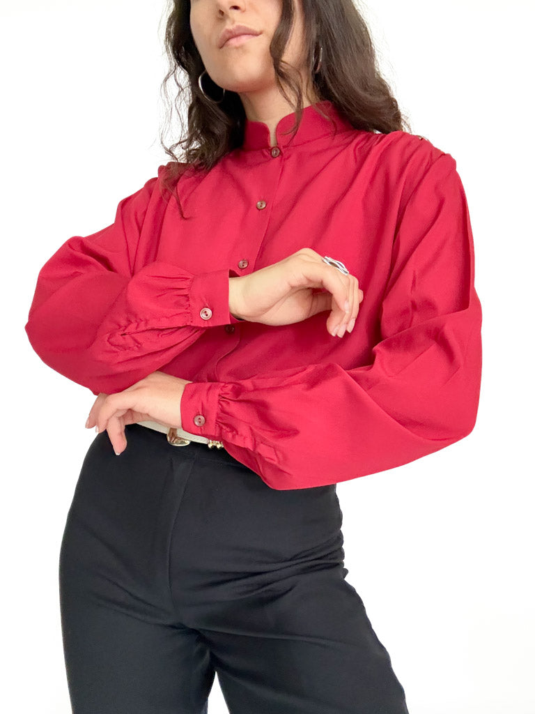 Vintage statement collar blouse view 223