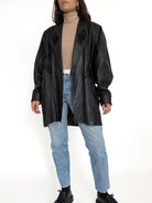 Black leather jacket view 25