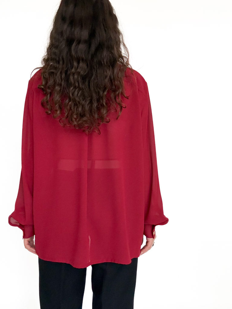 Vintage gold button blouse view 228