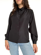 Vintage black polka dot shirt view 299