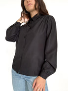 Vintage black polka dot shirt view 301