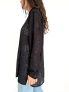 Vintage sheer rose blouse view 305
