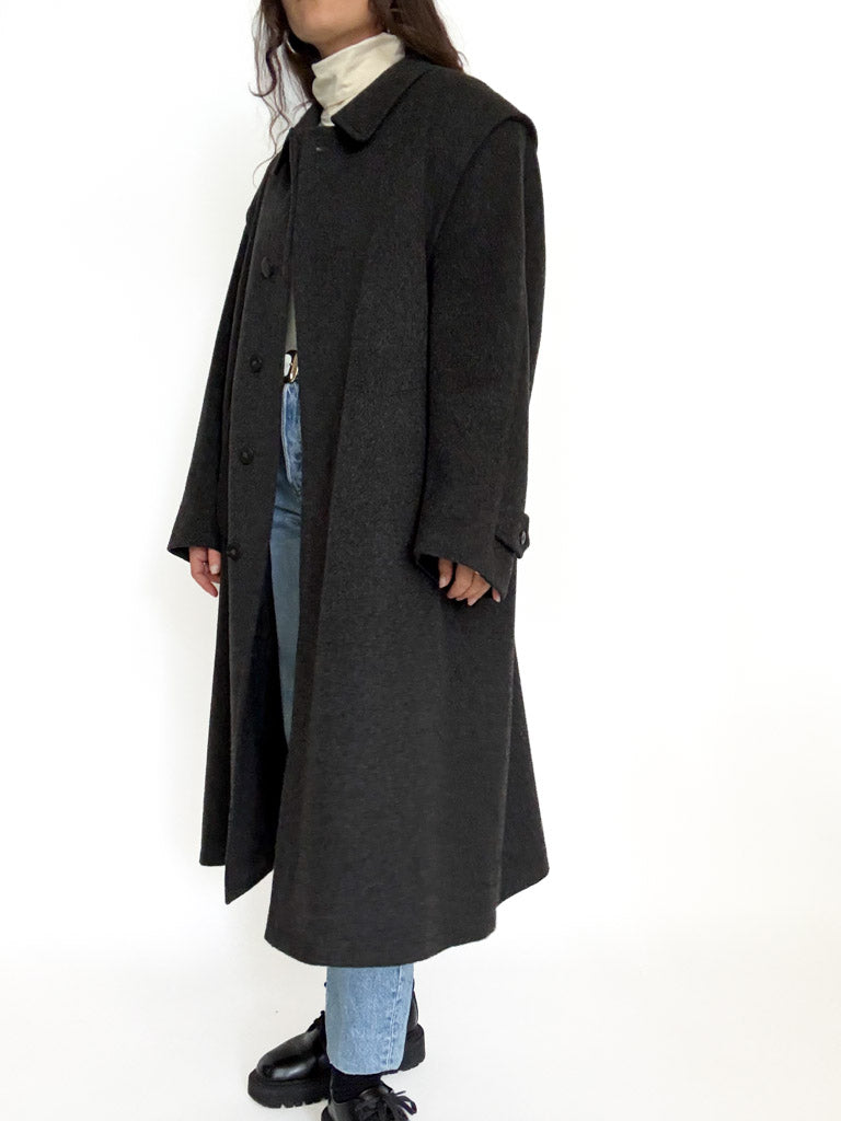Vintage grey wool coat view 47