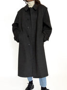 Vintage grey wool coat view 52