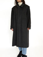 Vintage grey wool coat view 54