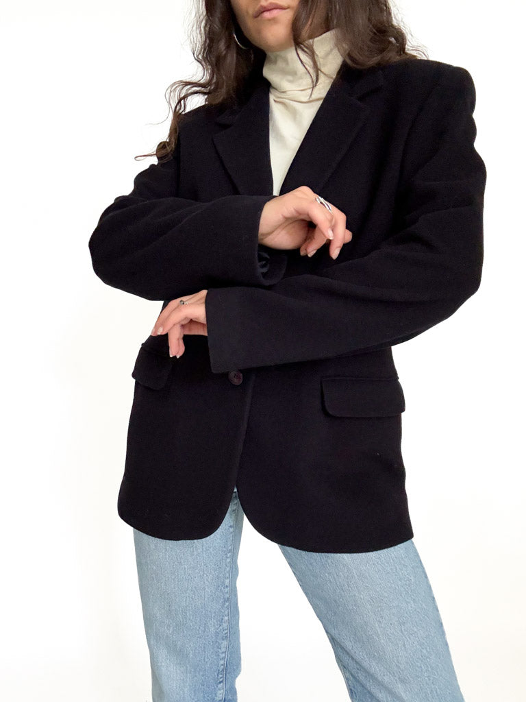 Vintage wool cashmere blazer view 66