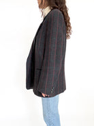 Vintage plaid wool blazer view 70