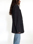Vintage plaid wool blazer view 81