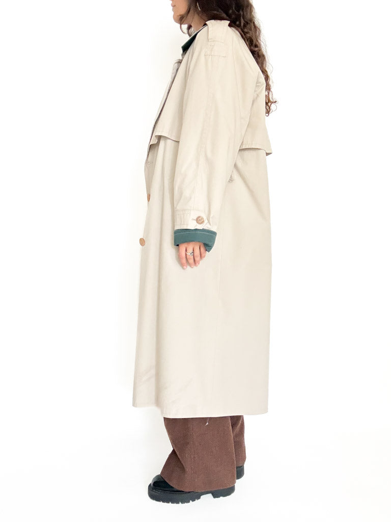 Vintage lined trench coat view 117