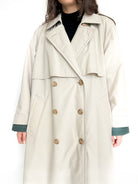 Vintage lined trench coat view 129