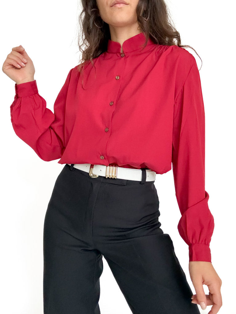 Front view styled tucked into jeans