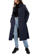 Vintage 80’s navy blue trench coat