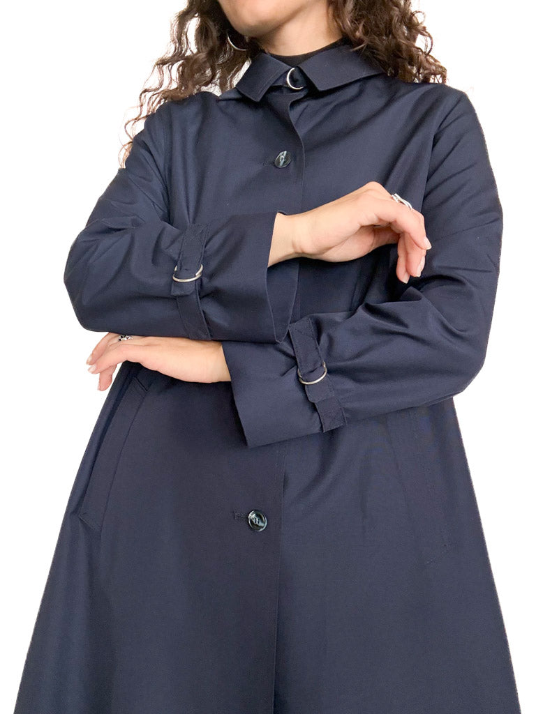 Vintage 80’s navy blue trench coat