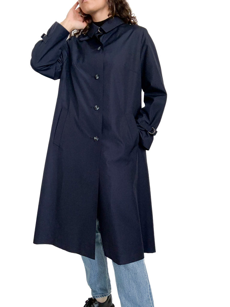 Vintage 80’s navy blue trench coat